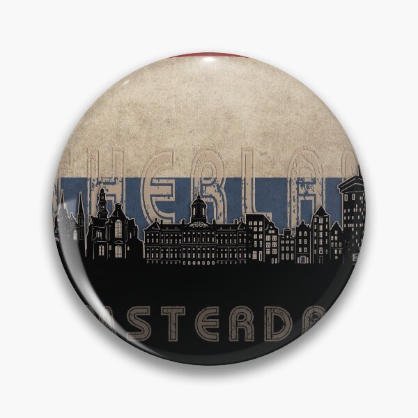 Item preview, amsterdam skyline flag designed and sold by BekimART2.