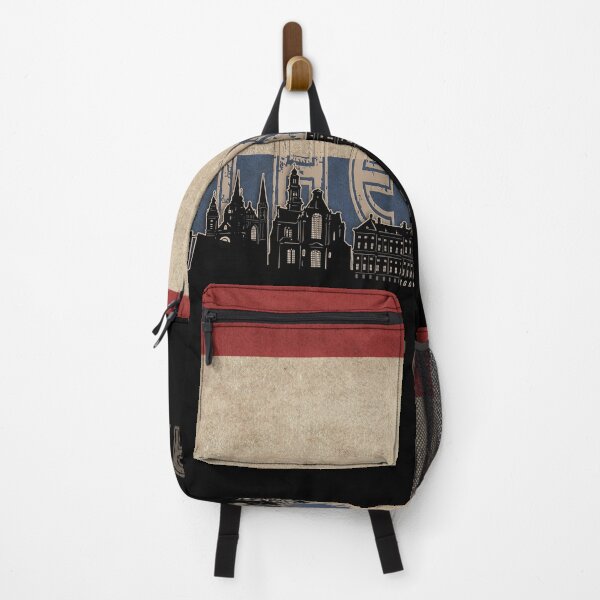 Item preview, amsterdam skyline flag designed and sold by BekimART2.