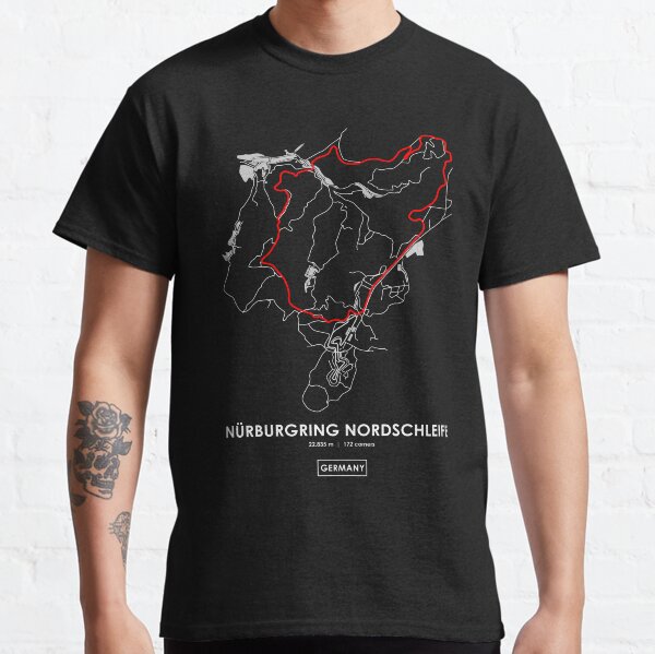 Item preview, NURBURGRING NORDSCHLEIFE - GERMANY TRACK MAP 2.0 RED designed and sold by Andrea Anastasio.
