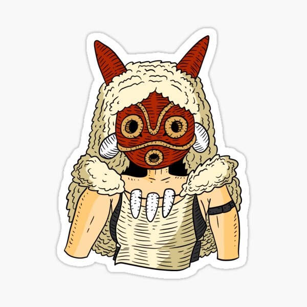 Stickers Sur Le Theme Princess Mononoke Redbubble