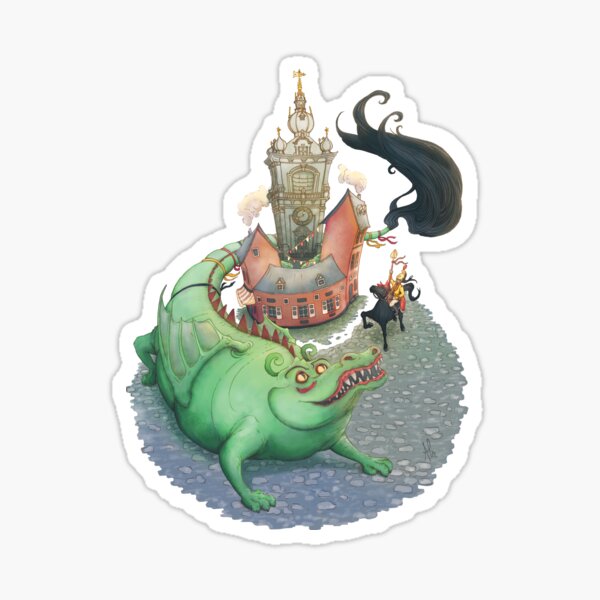 Doudou de Mons Sticker fini brillant