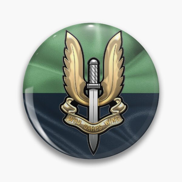 Artikelvorschau, Special Air Service - SAS-Abzeichen über Einheitsflagge entworfen und verkauft von Serge Averbukh Art Studio.
