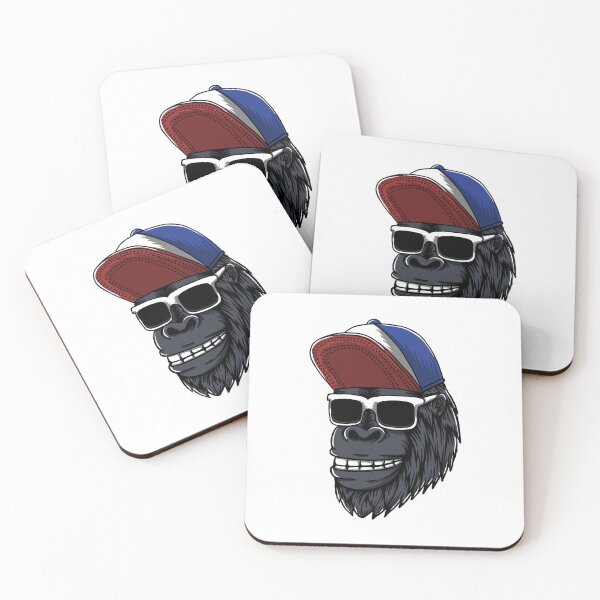 Item preview, Gorilla head with cap and sunglasses designed and sold by Phate86.