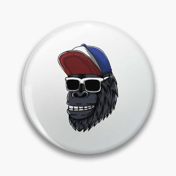 Item preview, Gorilla head with cap and sunglasses designed and sold by Phate86.