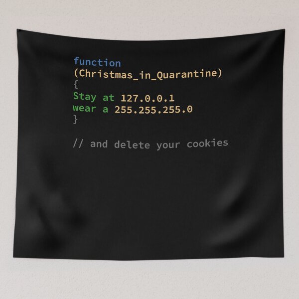 Item preview, Stay at home and wear a mask programming funny quote Stay at 127.0.0.1 and wear a 255.255.255.0 designed and sold by tinypurpleland.