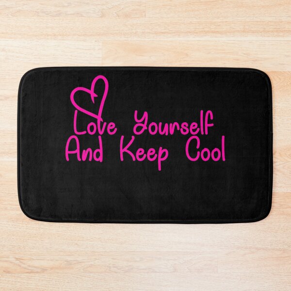 Item preview, Love yourself and keep cool, heart motivational quote designed and sold by chadtees.