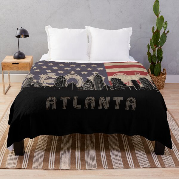Item preview, atlanta skyline flag designed and sold by BekimART2.