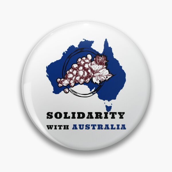 Item preview, SOLIDARITY WITH AUSTRALIA WINE AND SUPPORT OF FREEDOM AND HUMAN RIGHTS designed and sold by thebaronart.