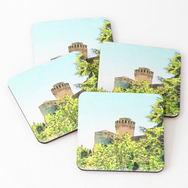 Item preview, Brisighella: two towers of the castle in the trees designed and sold by Giuseppe Cocco.