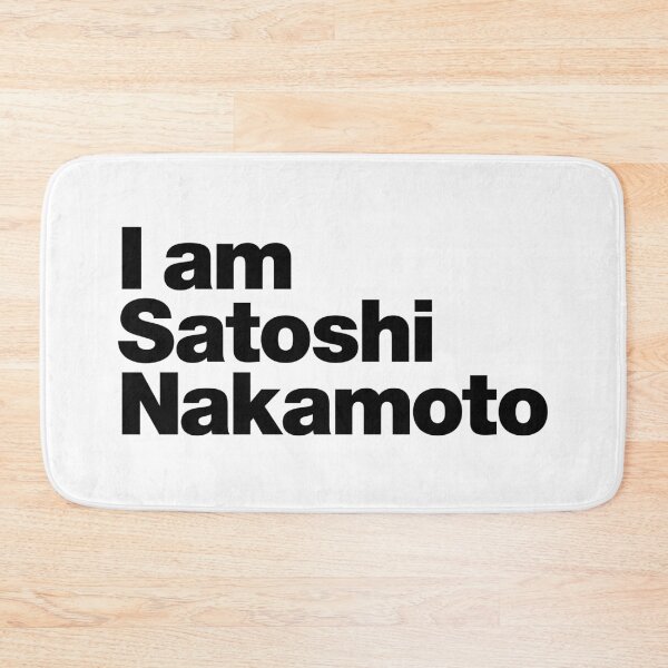 Item preview, I am Satoshi Nakamoto (black) designed and sold by dudethecreator.