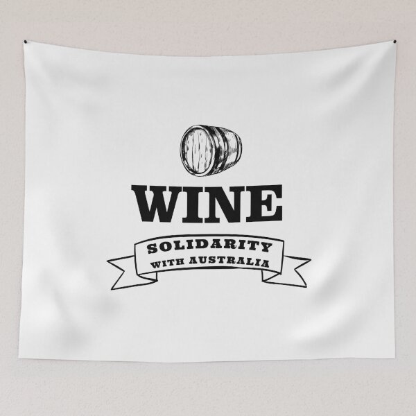 Item preview, SOLIDARITY WITH AUSTRALIA WINE AND SUPPORT OF FREEDOM AND HUMAN RIGHTS designed and sold by thebaronart.
