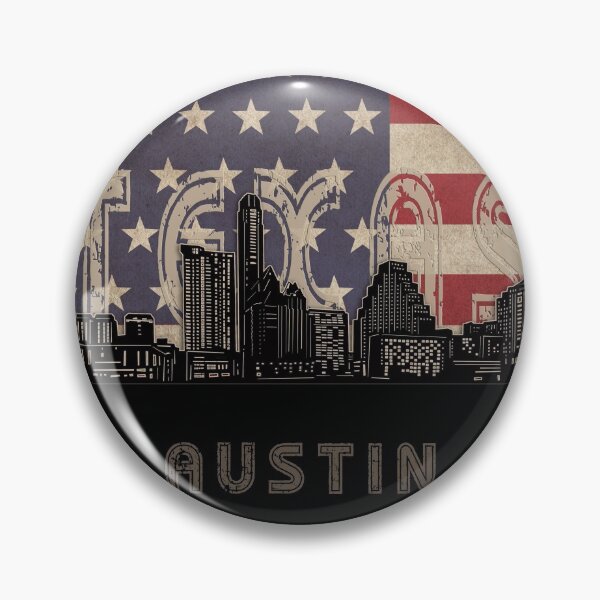 Item preview, austin skyline flag designed and sold by BekimART2.