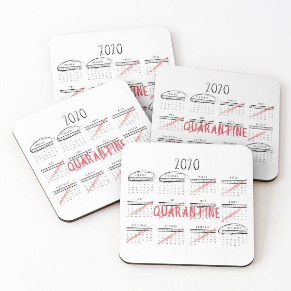 Item preview, January, February, Quarantine, December | 2020 Calendar designed and sold by itsokaybyme.