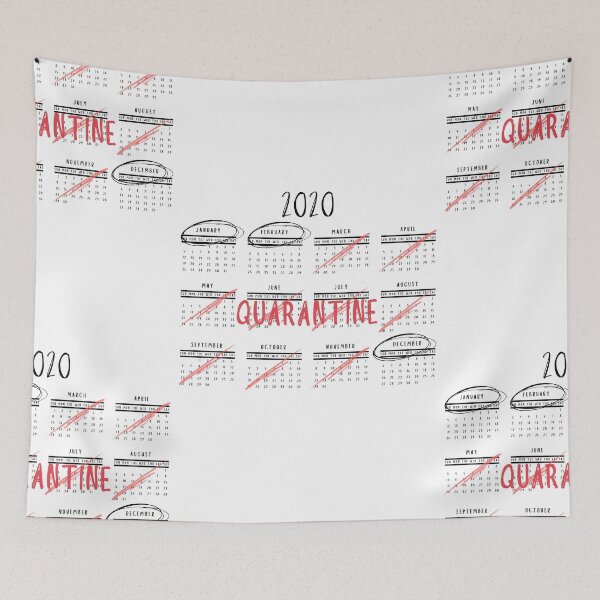 Item preview, January, February, Quarantine, December | 2020 Calendar designed and sold by itsokaybyme.