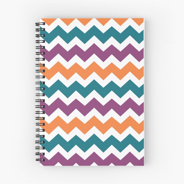 Item preview, Orange Plum Blue Chevron Zigzag pattern designed and sold by dreamingmind.