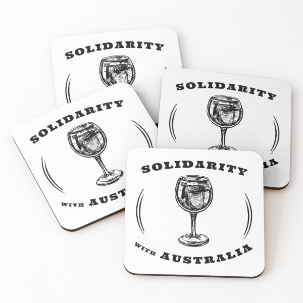 Item preview, SOLIDARITY WITH AUSTRALIA WINE AND SUPPORT OF FREEDOM AND HUMAN RIGHTS designed and sold by thebaronart.