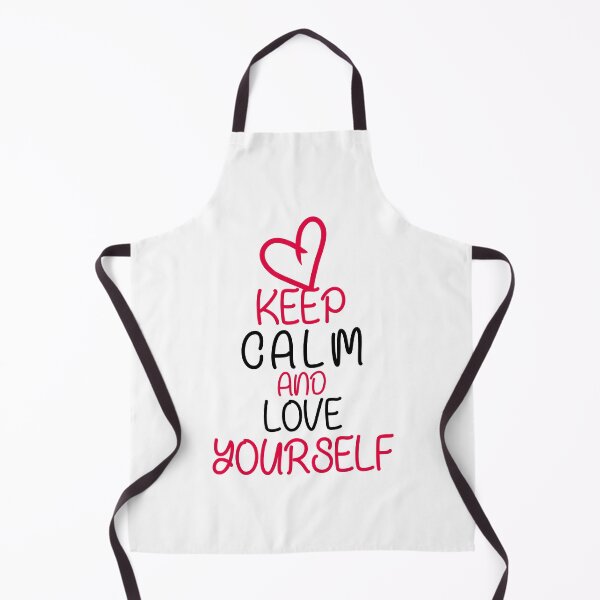 Item preview, Keep Calm and Love yourself, heart motivational quote designed and sold by chadtees.
