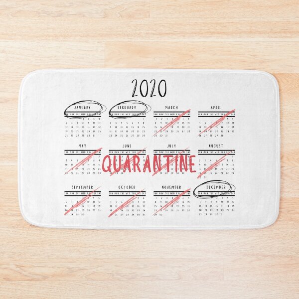 Item preview, January, February, Quarantine, December | 2020 Calendar designed and sold by itsokaybyme.