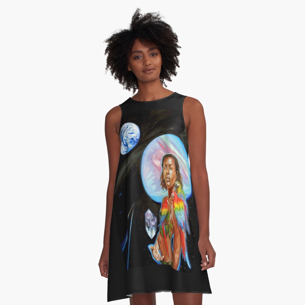 Item preview, A-Line Dress designed and sold by BlueStarseed.