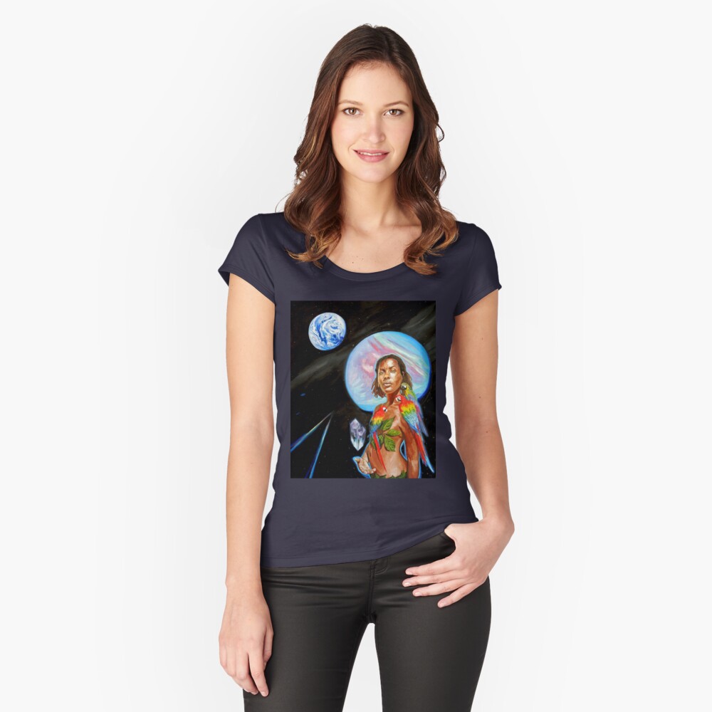 Item preview, Fitted Scoop T-Shirt designed and sold by BlueStarseed.