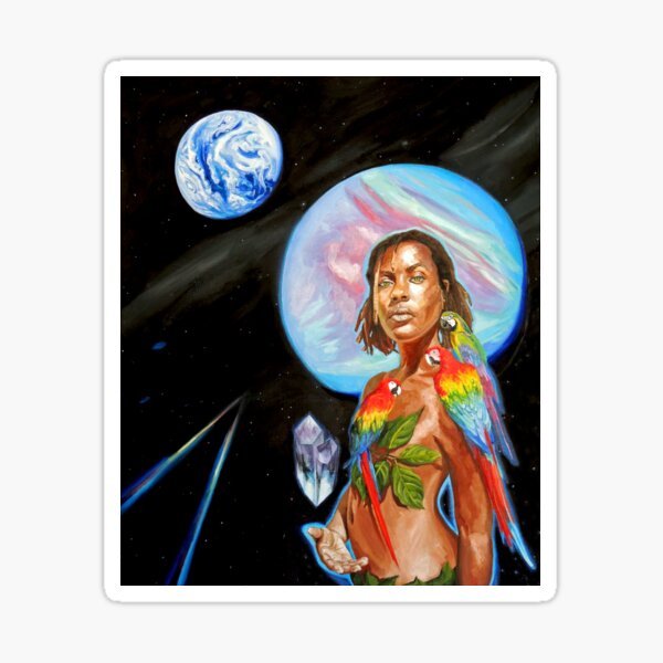 Venus Levitating Crystals Sticker