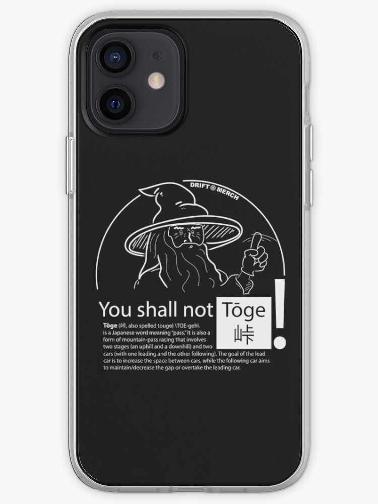 Thumbnail 1 of 5, iPhone Case, You Shall Not Toge Funny Fantasy Middle Earth Racing Kanji designed and sold by driftmerch.