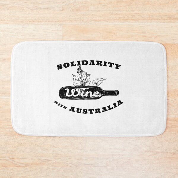 Item preview, SOLIDARITY WITH AUSTRALIA WINE BOTTLE AND SUPPORT OF FREEDOM AND HUMAN RIGHTS designed and sold by thebaronart.