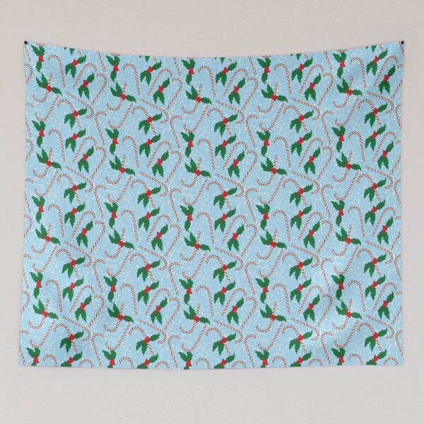 Item preview, Candy Cane and Snowflakes designed and sold by deepfuze.