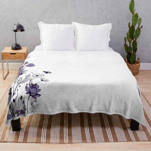 Item preview, Purple floral print designed and sold by Devin Timpone.