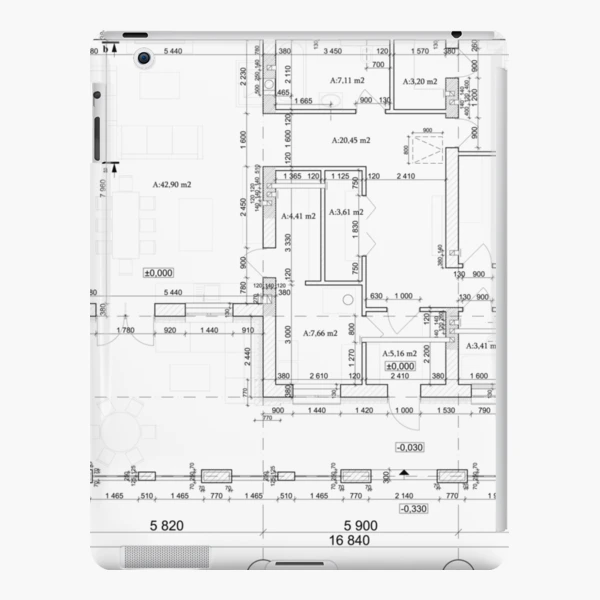 Detailed architectural private house floor plan, apartment layout,  blueprint. Vector illustration Welcome Mat by Familyshmot