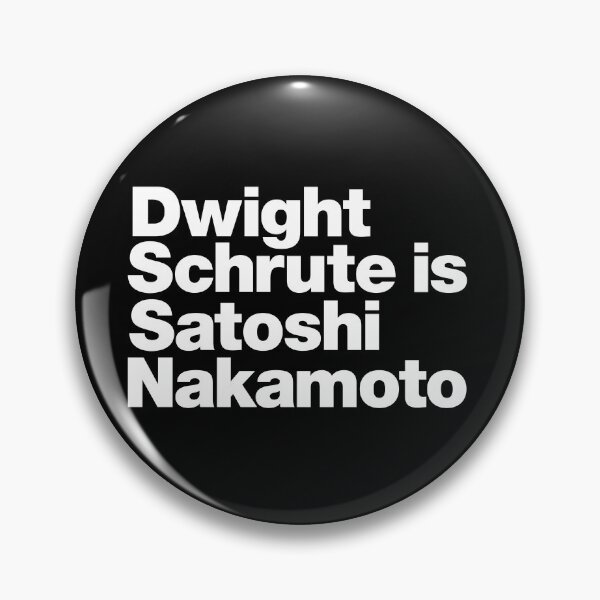 Artikelvorschau, Dwight Schrute ist Satoshi Nakamoto (weiß) entworfen und verkauft von dudethecreator.
