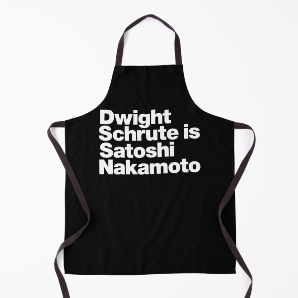 Item preview, Dwight Schrute is Satoshi Nakamoto (white) designed and sold by dudethecreator.