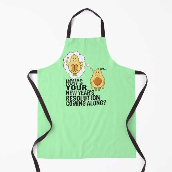 Item preview, Kawaii Avocado New Years Resolution designed and sold by Frosty1489.