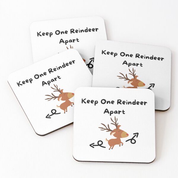 Item preview, Keep One Reindeer Apart designed and sold by ImperialBaron.