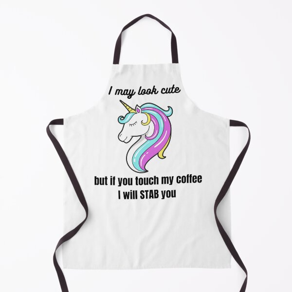 Item preview, Vintage Unicorn don't touch my coffee I will stab you Funny Unicorn Quotes designed and sold by MAdHouseArtist.