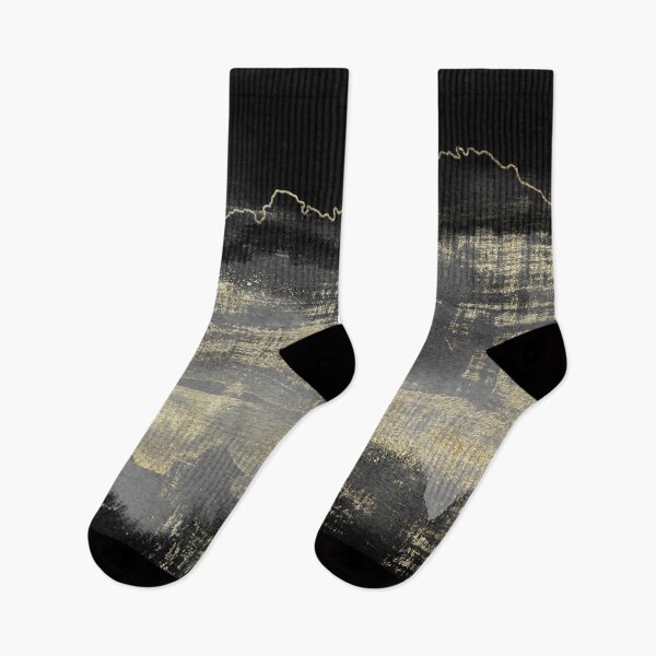 Item preview, Black watercolor texture with gold designed and sold by Akazox.
