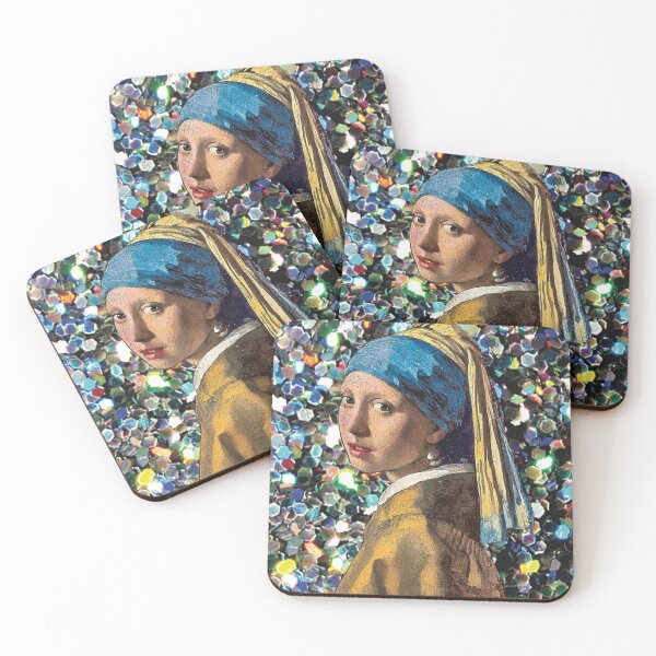 Item preview, Glitter Girl with a pearl earring designed and sold by Sshara.