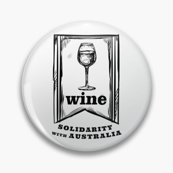 Item preview, SOLIDARITY WITH AUSTRALIA WINE GLASS AND SUPPORT OF FREEDOM AND HUMAN RIGHTS designed and sold by thebaronart.