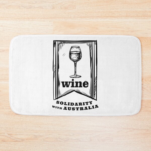 Item preview, SOLIDARITY WITH AUSTRALIA WINE GLASS AND SUPPORT OF FREEDOM AND HUMAN RIGHTS designed and sold by thebaronart.