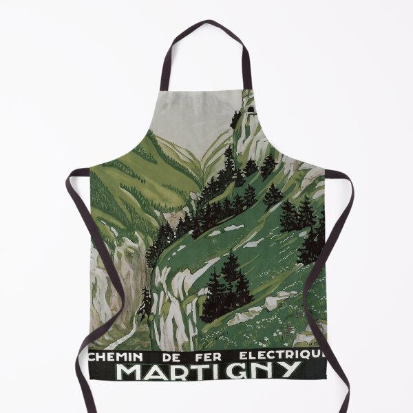 Item preview, retro classic Martigny Chatelard Charmonix poster designed and sold by CorasPosters.