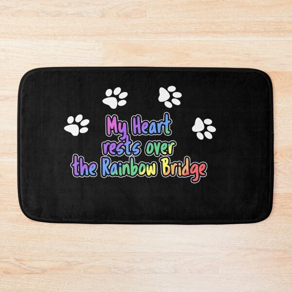 Item preview, Pet Loss Rainbow Bridge - My Heart rests over the Rainbow Bridge designed and sold by Just4doglovers.