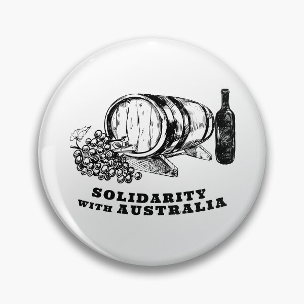 Item preview, SOLIDARITY WITH AUSTRALIA WINE AND SUPPORT OF FREEDOM AND HUMAN RIGHTS designed and sold by thebaronart.