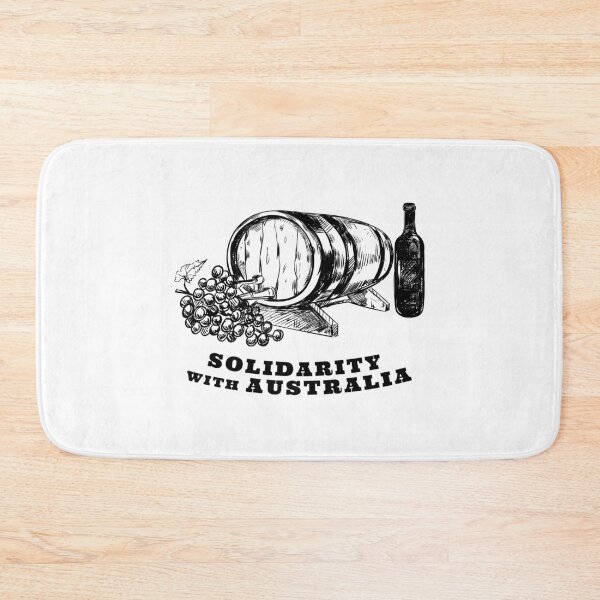 Item preview, SOLIDARITY WITH AUSTRALIA WINE AND SUPPORT OF FREEDOM AND HUMAN RIGHTS designed and sold by thebaronart.