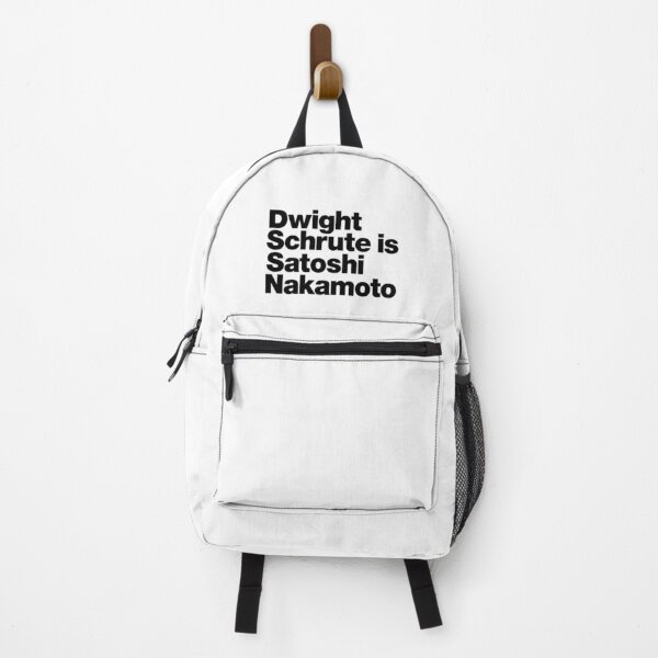 Item preview, Dwight Schrute is Satoshi Nakamoto (black) designed and sold by dudethecreator.