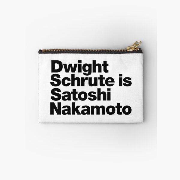Item preview, Dwight Schrute is Satoshi Nakamoto (black) designed and sold by dudethecreator.