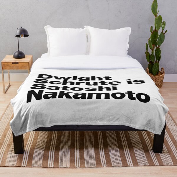 Artikelvorschau, Dwight Schrute ist Satoshi Nakamoto (schwarz) entworfen und verkauft von dudethecreator.
