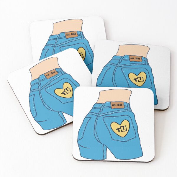 Item preview, Towson U Patch Jeans designed and sold by lilydavison.
