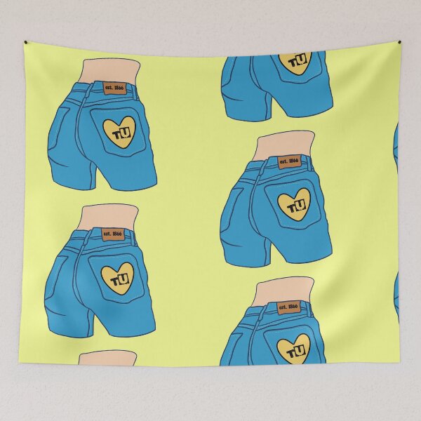 Item preview, Towson U Patch Jeans designed and sold by lilydavison.