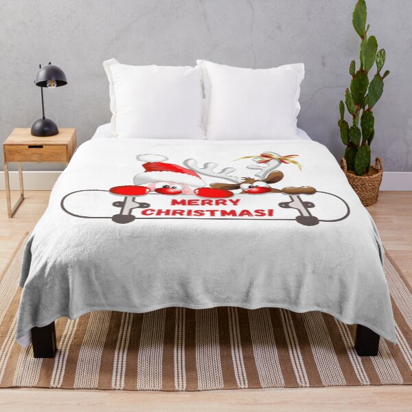 Item preview, SANTA CLAUS ON SKATEBOARD MERRY CHRISTMAS designed and sold by 30-Merch.