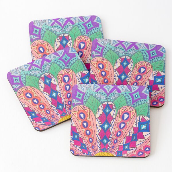 Item preview, Pink Zentangle Flower designed and sold by artbyalette.